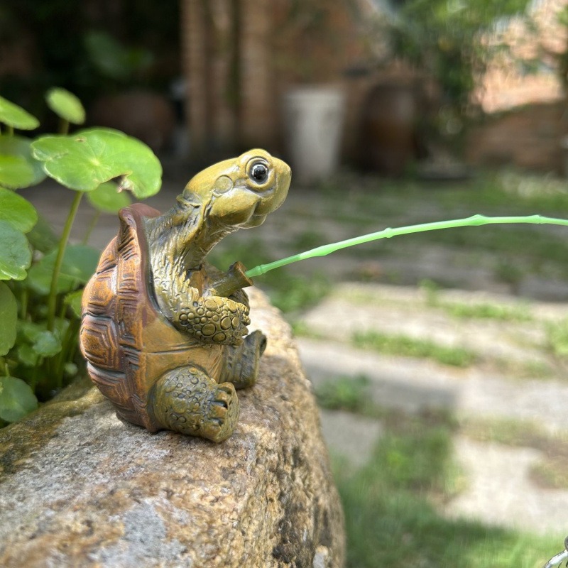 Aquarium Fish Pond - Żółw wędkarski akwarium dekoracja kreatywna chińska