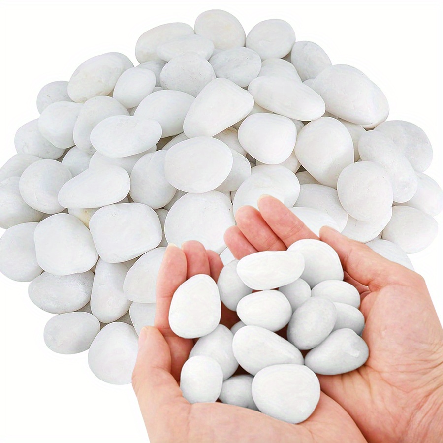 Aquarium Fish Saltwater - 200/400g Białe, wysoki połysk, naturalne kamienie