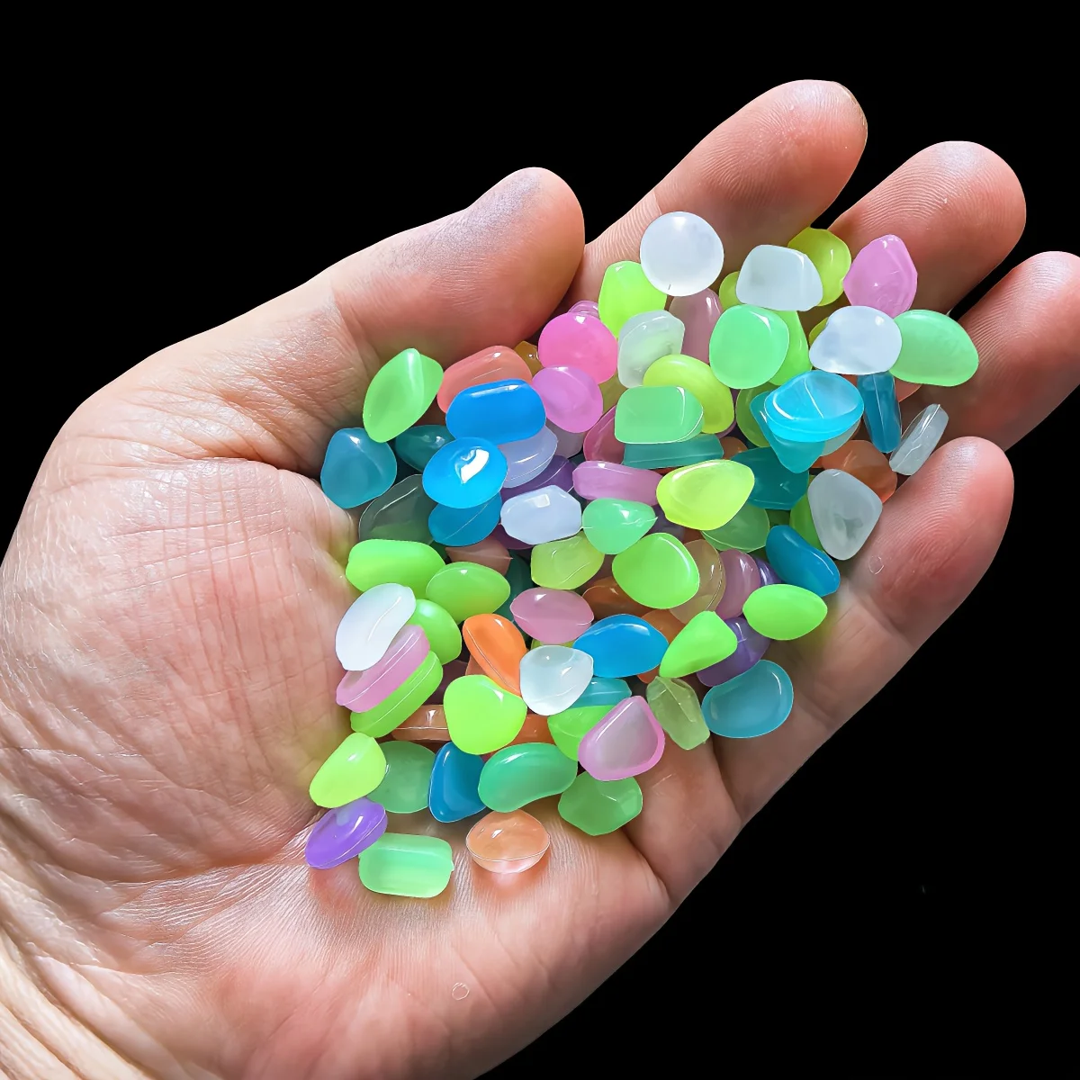 1CM 100 szt. Kolorowe kamienie – Aquarium Fish Saltwater recenzja i cena