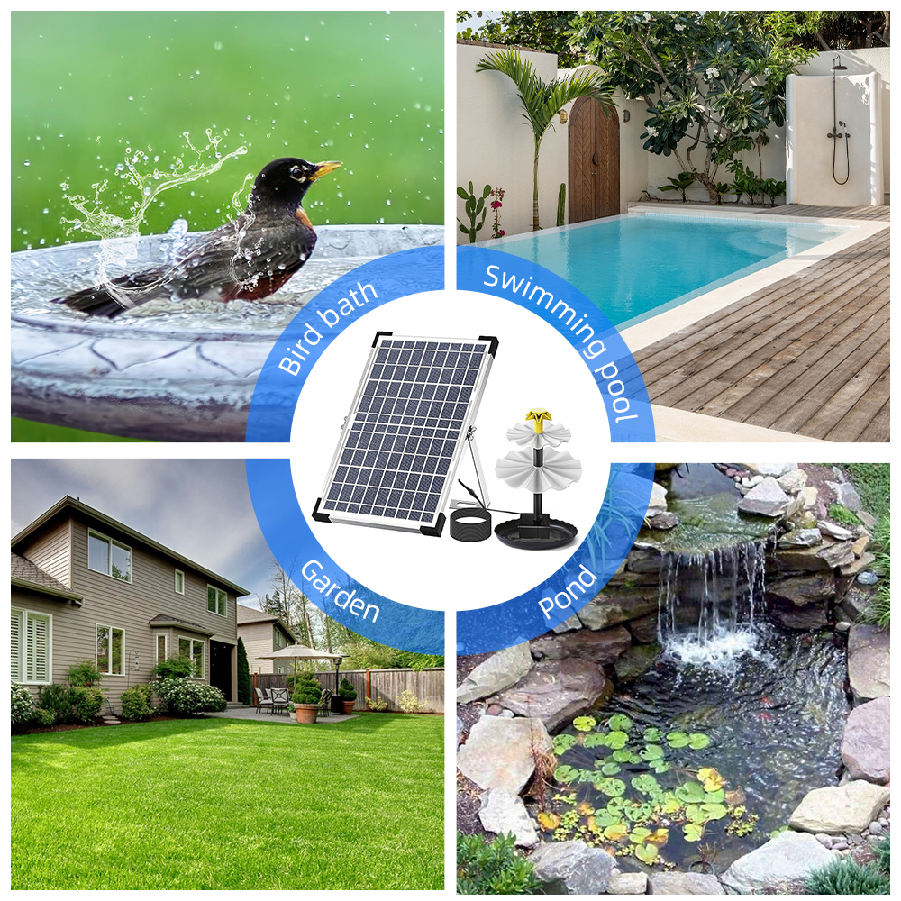 Fontanna solarna pompa do oczk – Aquarium Fish Pond recenzja i cena