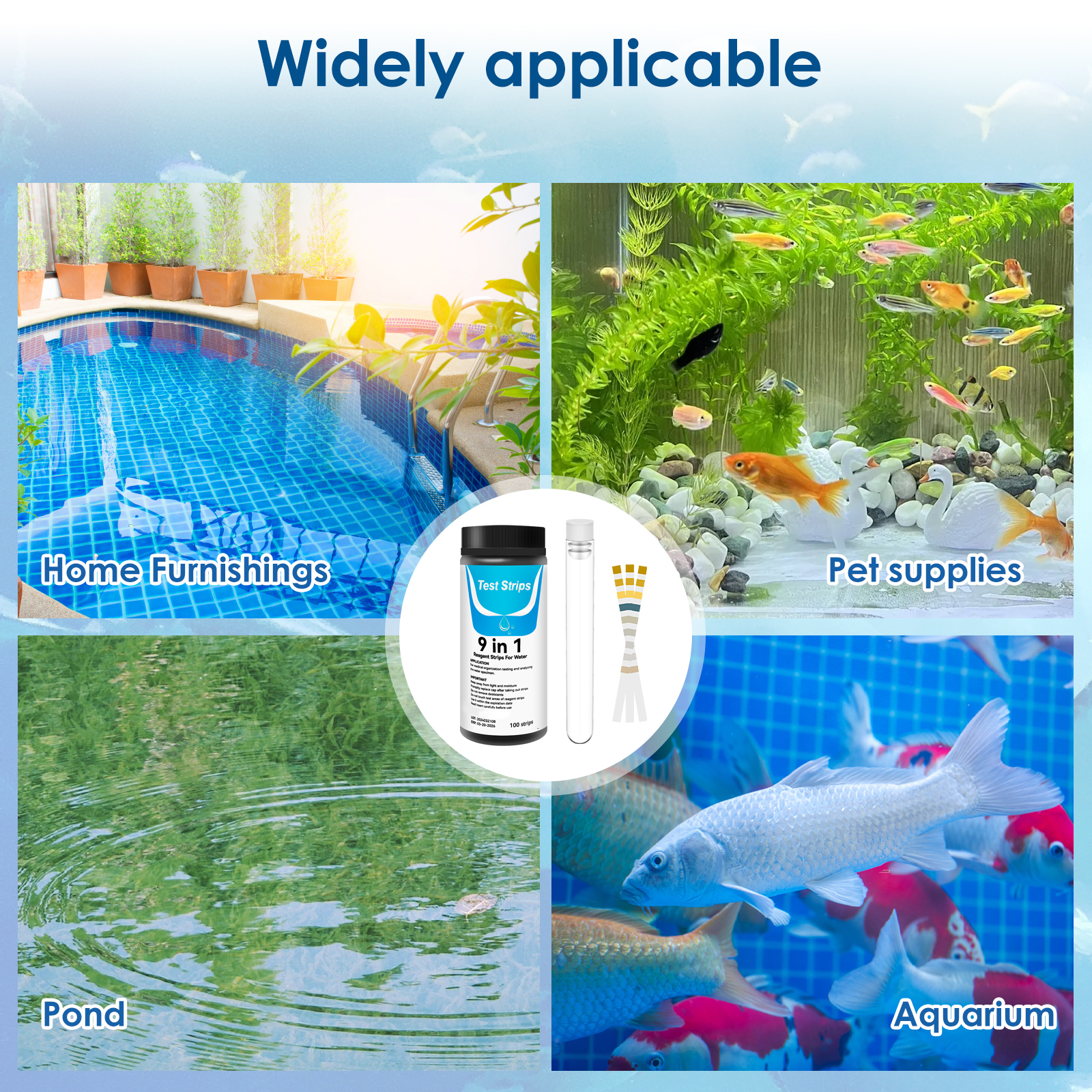 100 sztuk pasków testowych do  – Aquarium Fish Saltwater recenzja i cena