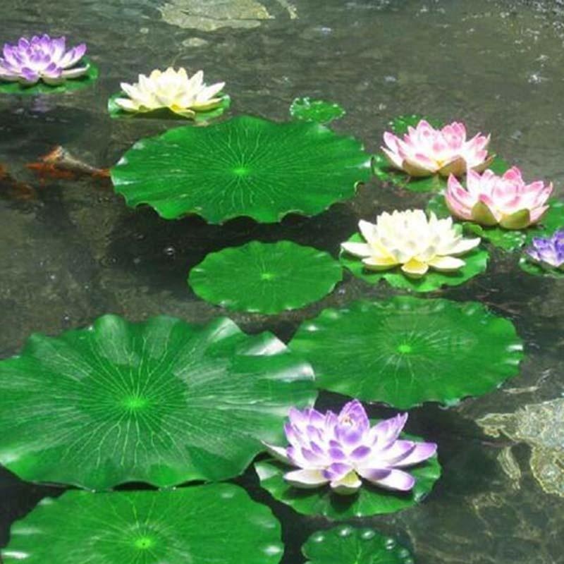 Sztuczne liście lotosu bez kwi – Aquarium Fish Pond recenzja i cena
