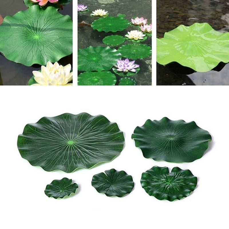 Sztuczne liście lotosu bez kwi – Aquarium Fish Pond recenzja i cena