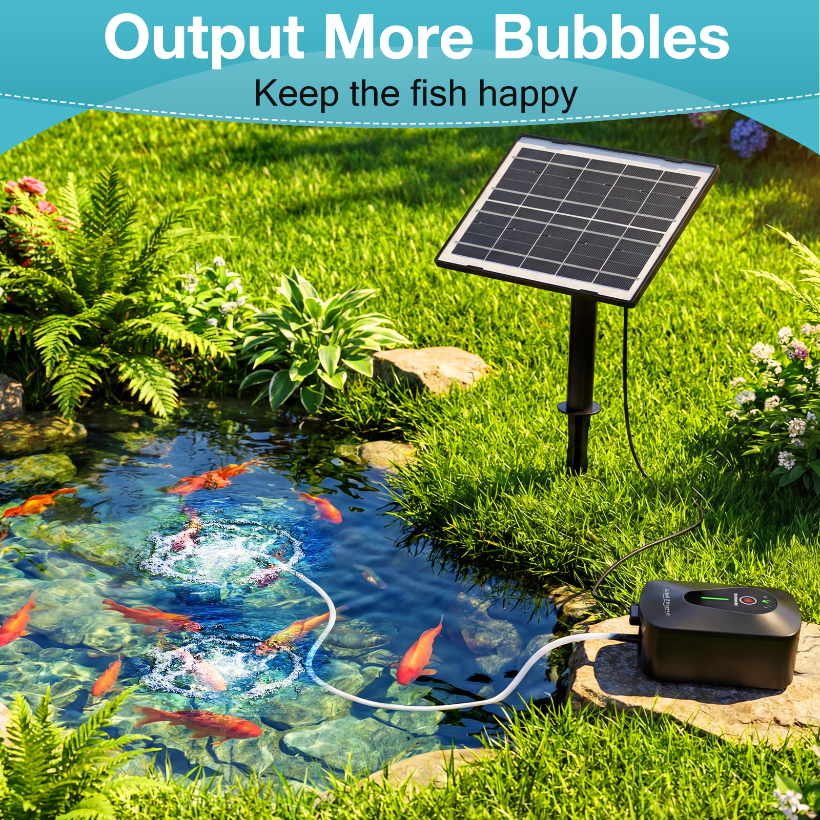 Aerator solarny do oczka wodne – Aquarium Fish Pond recenzja i cena